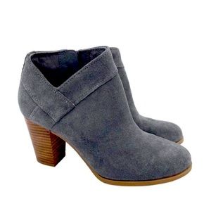 Koolaburra by UGG Amalea Ankle Booties Stone Grey Suede Leather Women's Size 11